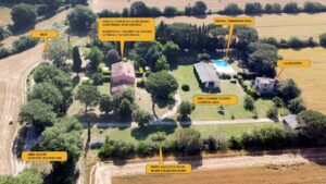 mappa agriturismo i roggeti - tenuta di paganico