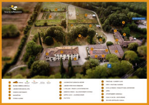 mappa tenuta di paganico, ristorante, macelleria biologica, bottega alimentare